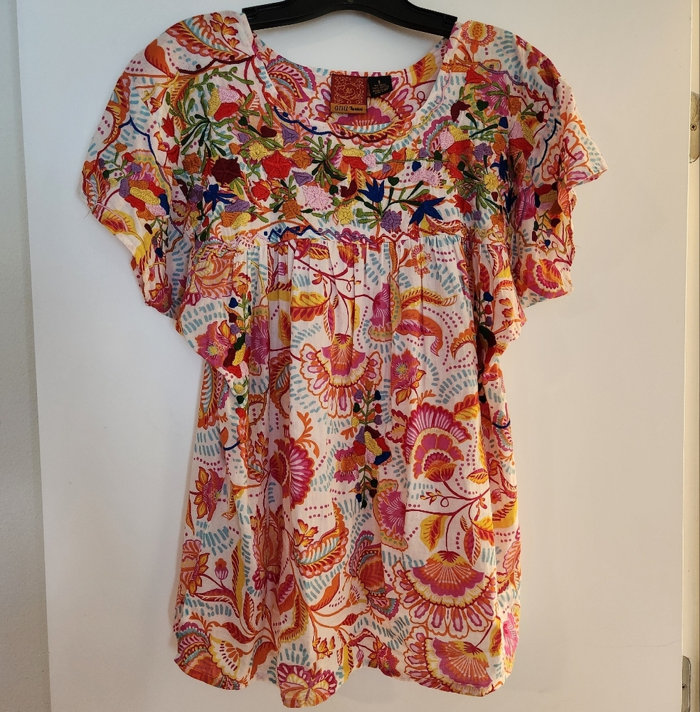 Floral Short Sleeve Top